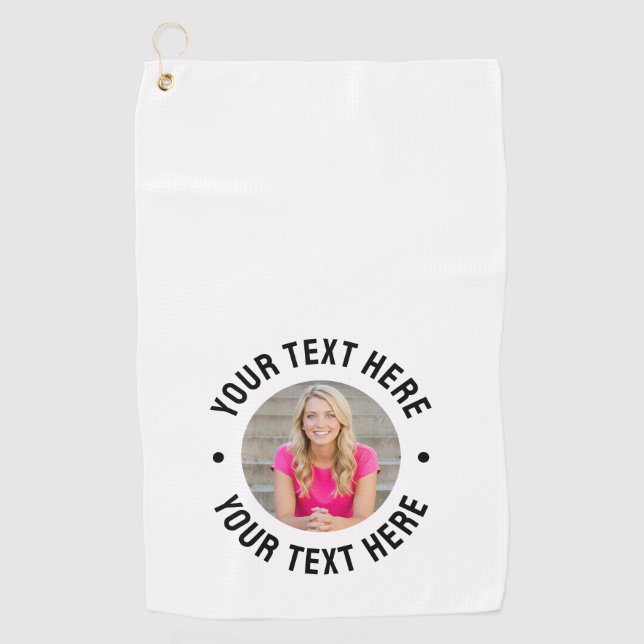 Create your Own Photo Golfhandtuch (Vorderseite)