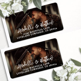 Create Your Own Photo Return Address Adressaufkleber