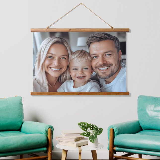 Create Your Own Photo Wandteppich Mit Holzrahmen (Wohnzimmer)