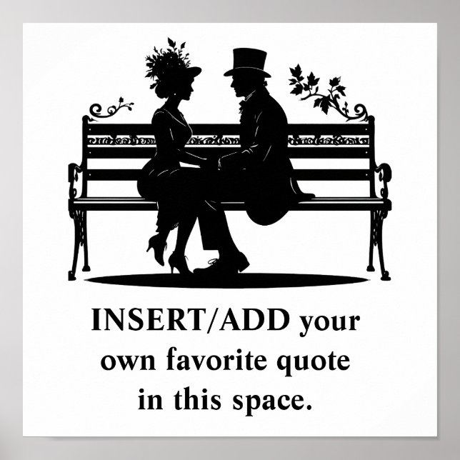 CREATE your OWN quote poster - art poster (Vorne)