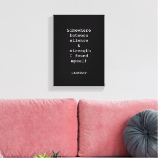 Create Your Own Quote Stretched Canvas Print Leinwanddruck