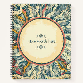 Create Your Own Retro Sun Solar Magic Notizbuch