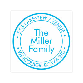 Create Your Own Rubber Family Address Stamp Permastempel