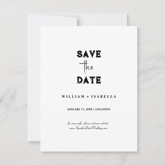 Create your own save the date cards einladung (Vorderseite)