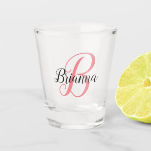 Create Your Own Script Monogrammed Initial & Name Schnapsglas