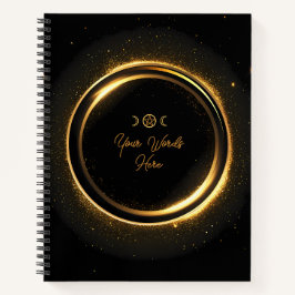 Create Your Own Shiny Golden Ring Notizbuch