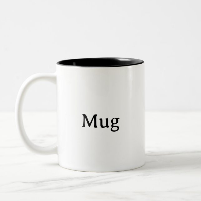 Create Your Own Simple Custom 11oz Zweifarbige Tasse (Links)
