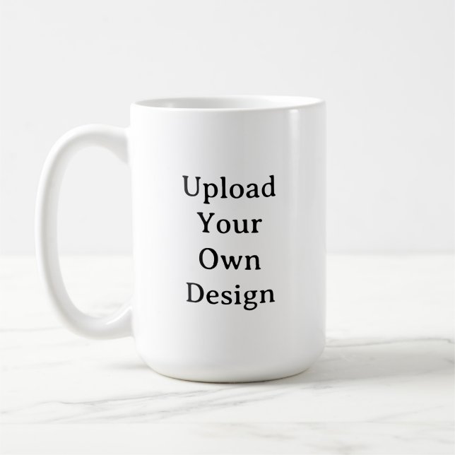 Create Your Own Simple Custom 15 oz Classic Kaffeetasse (Links)