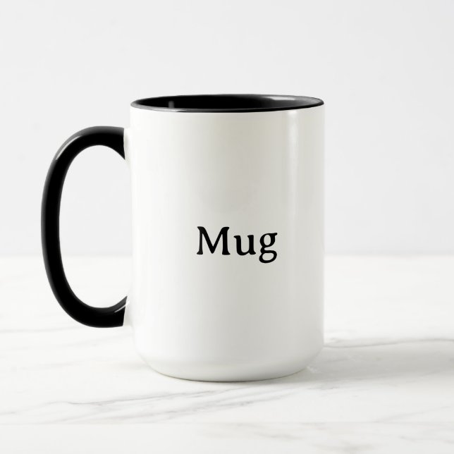 Create Your Own Simple Custom 15 oz Combo Tasse (Links)