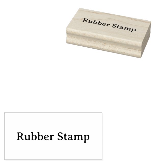 Create Your Own Simple Custom 1.5" x 3" Gummistempel (Stempel)
