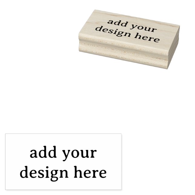 Create Your Own Simple Custom 1.5" x 3" Gummistempel (Stempel)