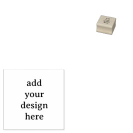 Create Your Own Simple Custom 1" x 1" Rubber Gummistempel