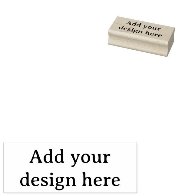 Create Your Own Simple Custom 1" x 2.5" Gummistempel (Stempel)