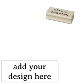 Create Your Own Simple Custom 1" x 2.5" Rubber Gummistempel