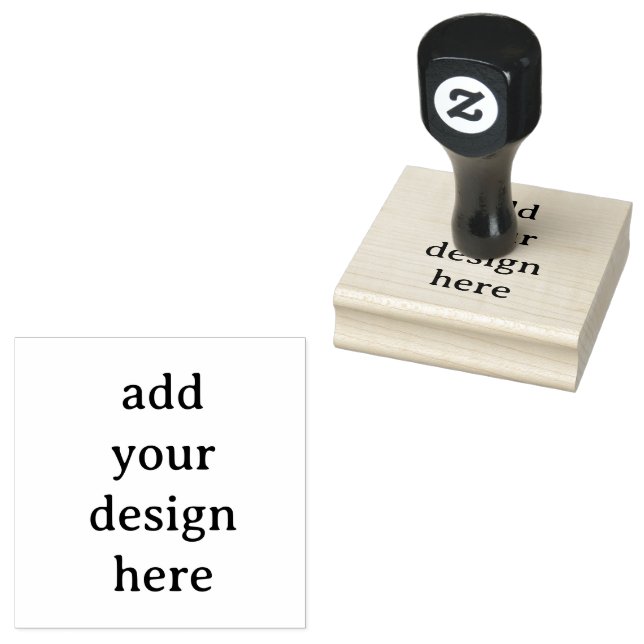 Create Your Own Simple Custom 2.5" x 2.5" Rubber Gummistempel (Stempel)