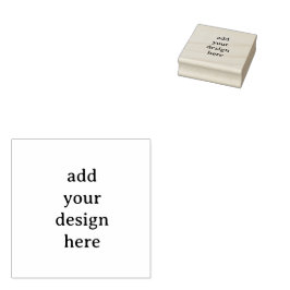 Create Your Own Simple Custom 2" x 2" Rubber Gummistempel