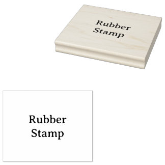 Create Your Own Simple Custom 4" x 5" Rubber Gummistempel