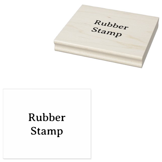 Create Your Own Simple Custom 4" x 5" Rubber Gummistempel (Stempel)