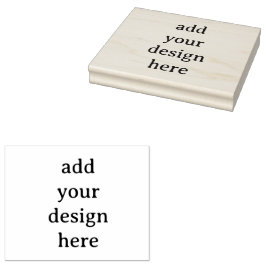 Create Your Own Simple Custom 4" x 5" Rubber Gummistempel