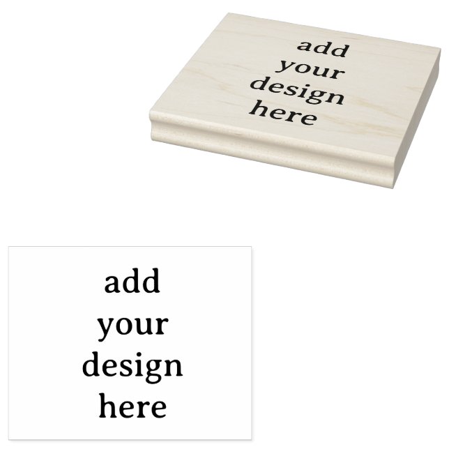 Create Your Own Simple Custom 4" x 5" Rubber Gummistempel (Stempel)
