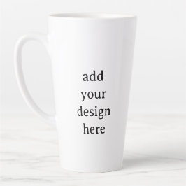 Create Your Own Simple Custom Large 17oz Latte Mug Milchtasse