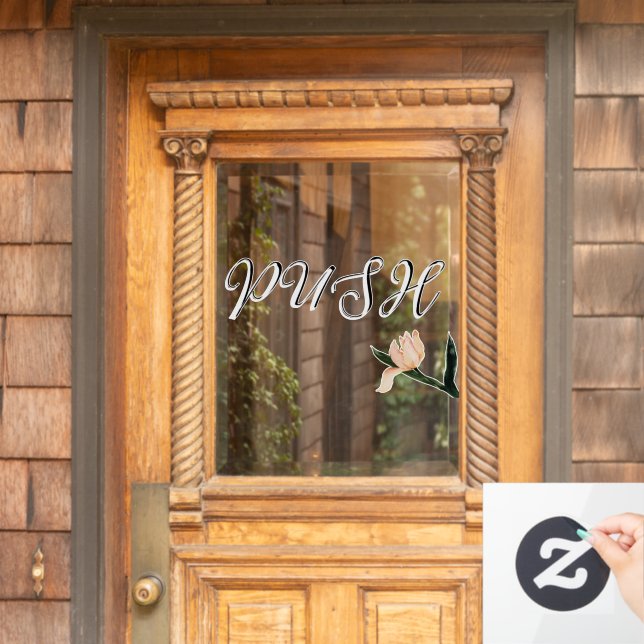 Create Your Own Simple Custom Push Fensteraufkleber (Haustür)