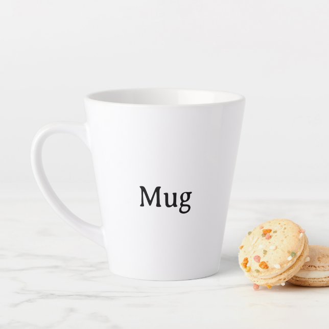 Create Your Own Simple Custom Small Latte Mug  Milchtasse (Beispiel)