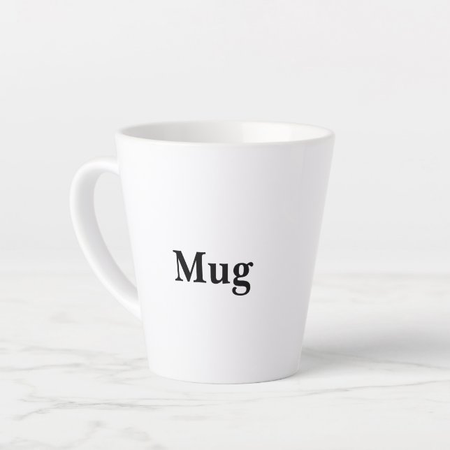 Create Your Own Simple Custom Small Latte Mug Milchtasse (Linke Ecke)