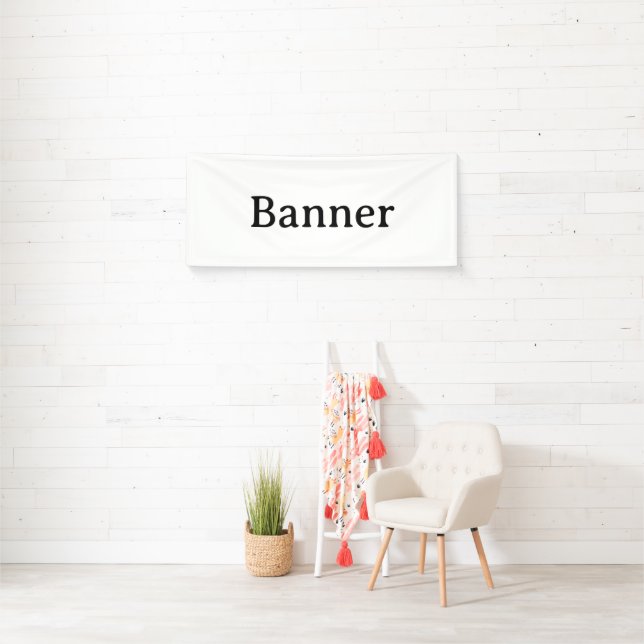 Create Your Own Simple Custom Vinyl 2.5' x 6'  Banner (Insitu)