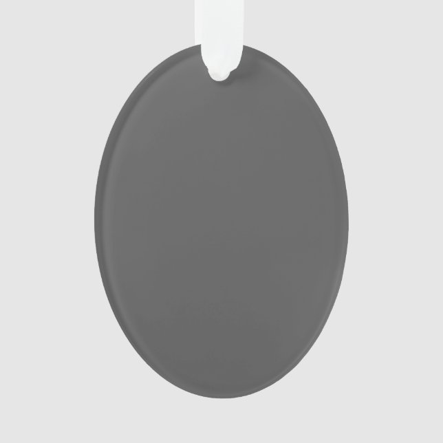 Create Your Own simple dark gray Ornament (Vorderseite)