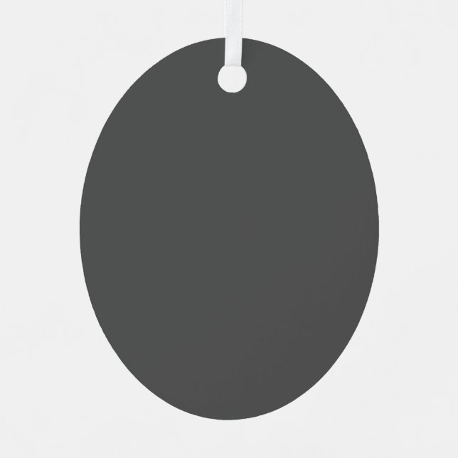 Create Your Own simple dark gray Ornament Aus Metall (Vorderseite)