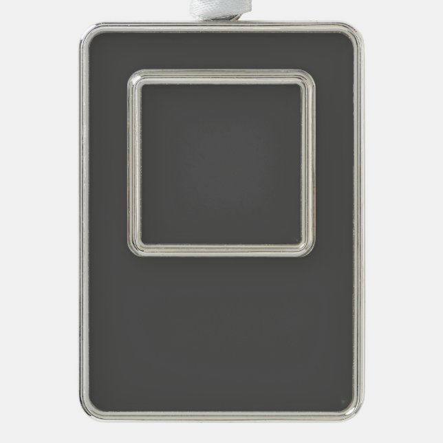 Create Your Own simple dark gray Rahmen-Ornament Silber (Vorderseite)