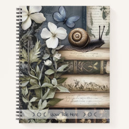 Create Your Own Snail Herbology Books Botanical Notizbuch