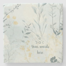 Create Your Own Soft Golden Flowers Minimalist