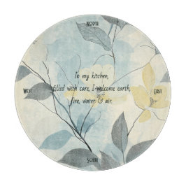 Create Your Own Soft Yellow Flowers Minimalist Schneidebrett