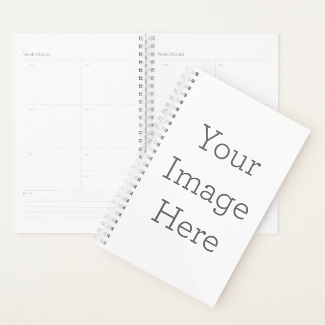 Klein (14 cm x 21,6 cm), Weich Cover, Weiß Spiral Planner (Anzeige)