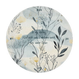 Create Your Own Summer Hills Floral Minimalist Schneidebrett