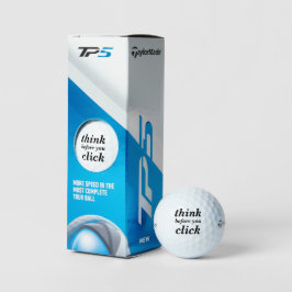 Create Your Own | think before you click | Golfball