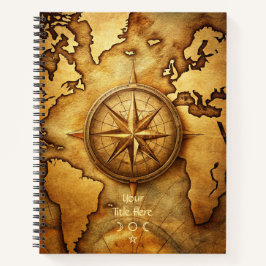 Create Your Own Traveller Compass Rose Map Notizbuch