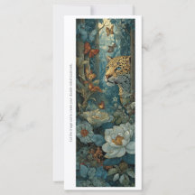 Create Your Own Tropical Cheetah Bookmark Card