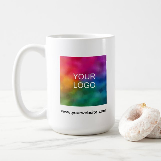 Create Your Own Upload Your Logo Photo Here Kaffeetasse (Mit Donut)