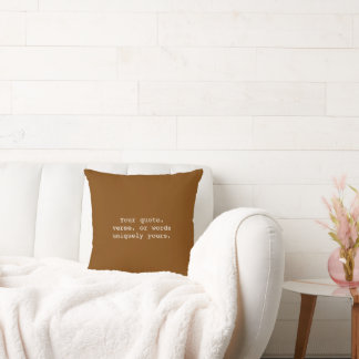 Create Your Own Warm Neutrals Pillow – Chocolate B Kissen