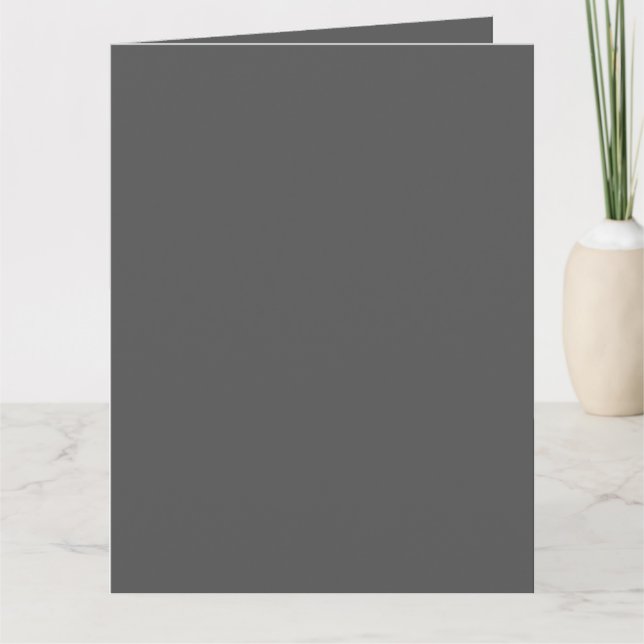 Create Your Own wedding dark gray Dankeskarte (Vorderseite)