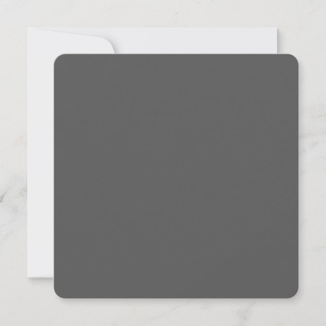 Create Your Own wedding dark gray Karte (Vorderseite)
