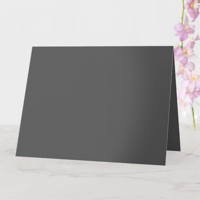 Create Your Own wedding dark gray Karte (Orchidee)