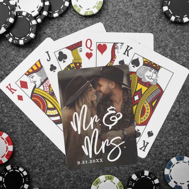 Create Your Own Wedding Photo Spielkarten (Create Your Own Wedding Photo Poker Cards )