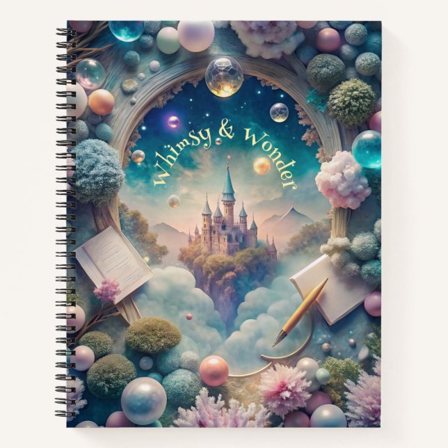 Create Your Own Whimsical Dream Castle Notizbuch (Vorderseite)
