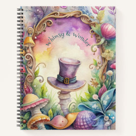Create Your Own Whimsical Purple Top Hat Notizbuch