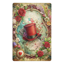 Create Your Own Whimsical Red Top Hat Mini Klemmbrett