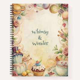 Create Your Own Whimsical Tea Party Cakes Notizbuch
